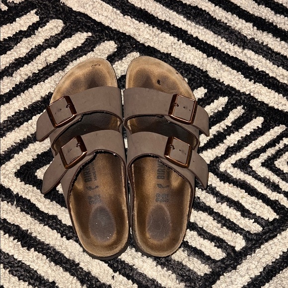 Birkenstock Dark Brown Double Strap Sandals - Picture 2 of 5